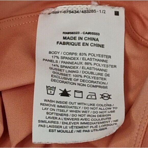 Nike Skirt Peach Pleated Sides Attached Shorts size Medium - Picture 12 of 16